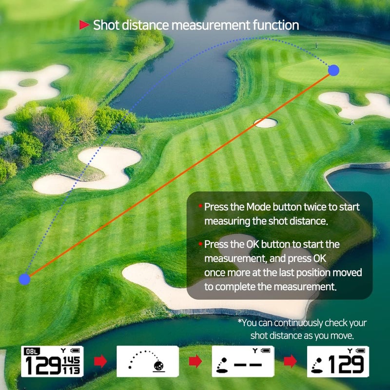 Golf Buddy جهاز قياس المسافة جي بي إس GOLFBUDDY Voice 2S+ المتحدث، للتعليق على قبعة، نظام ملاحة جولف، وضع الميل تشغيل/إيقاف، عمر بطارية 18 ساعة، قياس مسافة الضربة، محمل مسبقًا بـ 40,000 دورة حول العالم (أزرق) - Image 4