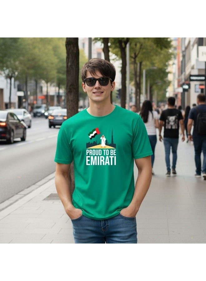 PRINTSHOP4ME UAE Pride Theme Men's T-Shirt | Cotton Fabric | Round Neck | Short Sleeve | Regular Fit | Casual Outfit | Event Wear | Ideal For Outdoor Travel Use - Image 3