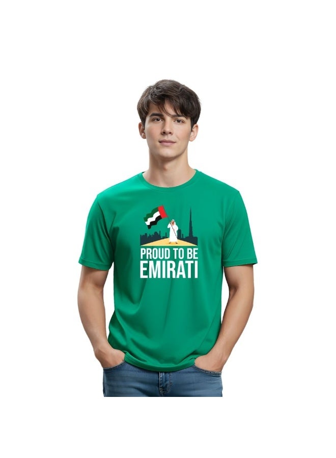 PRINTSHOP4ME UAE Pride Theme Men's T-Shirt | Cotton Fabric | Round Neck | Short Sleeve | Regular Fit | Casual Outfit | Event Wear | Ideal For Outdoor Travel Use - Image 1