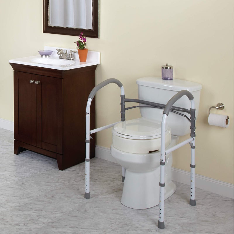 Carex Toilet Safety Rails - Toilet Handles for Elderly and Handicap Toilet Safety Rails, Toilet Safety Frame, Toilet Rails for Elderly and Toilet Bars for Elderly and Disabled - Image 5
