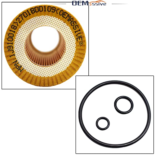OEMASSIVE 3X Oil Filter For Mercedes-Benz A220 C300 C350e CLA250 E300 E350 GLA250 GLC300 GLC350e,for Metris SLC300 SLK300 2.0L 1991CC Engine - Image 5
