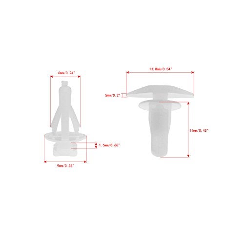 Mtsooning مشابك عزل الطقس العالمية من Mtsooning، 20 قطعة لاستبدال شريط العزل للنوافذ لسيارات GM تويوتا - Image 4