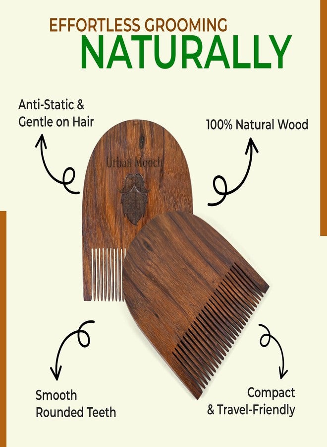 إربان موتش مجموعة العناية الشخصية للرجال من أوربان موتش ٥ في ١ - غسول للجسم بفيتامين سي، زيت لنمو اللحية، كريم لتفتيح البشرة، مشط للحية وفرشاة لحية بشعيرات الخنزير البري | مجموعة كاملة للعناية باللحية والبشرة - Image 5