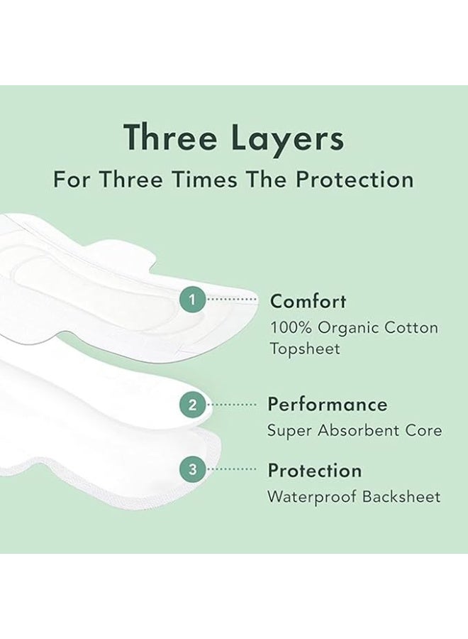 Rael Organic Cotton Sanitary Pads Regular 14 Count Natural Non-Toxic Eco Pads for Clean Period Care with Soft Feel and Leak Protection All Day - Image 4