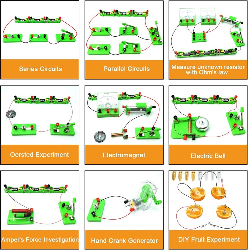 EUDAX School Physics Labs Basic Electricity and Magnetism Experiment Kit for Kids - Image 3