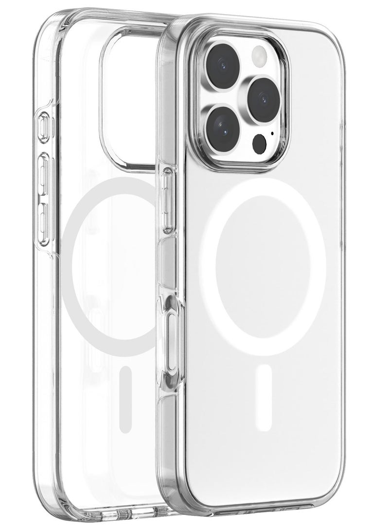 اى او سويت حزمة حماية iOsuite 3 في 1 لهاتف iPhone 16 Pro – كفر شفاف يدعم MagSafe مع واقي شاشة HD وواقي عدسة الكاميرا، حماية عسكرية من السقوط 8 قدم، مضاد للاصفرار - Image 2
