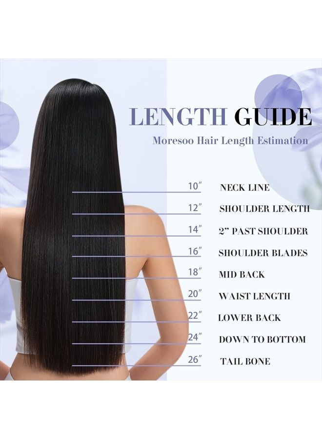 Clip in Hair Extensions Real Human Hair Blonde Real Hair Clip in Extensions Ash Blonde Highlight with Blonde Double Weft Hair Extensions Clip in Human Hair Full Head 20inch 7Pieces 120Grams
