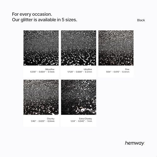 Hemway Black Glitter for Paint Fine Glitter Paint for Walls, Glitter Paint additive, Paint Glitter for Latex/Acrylic, Flakes for Interior and Exterior Walls, Ceilings [100g / 3.5oz] - Image 3