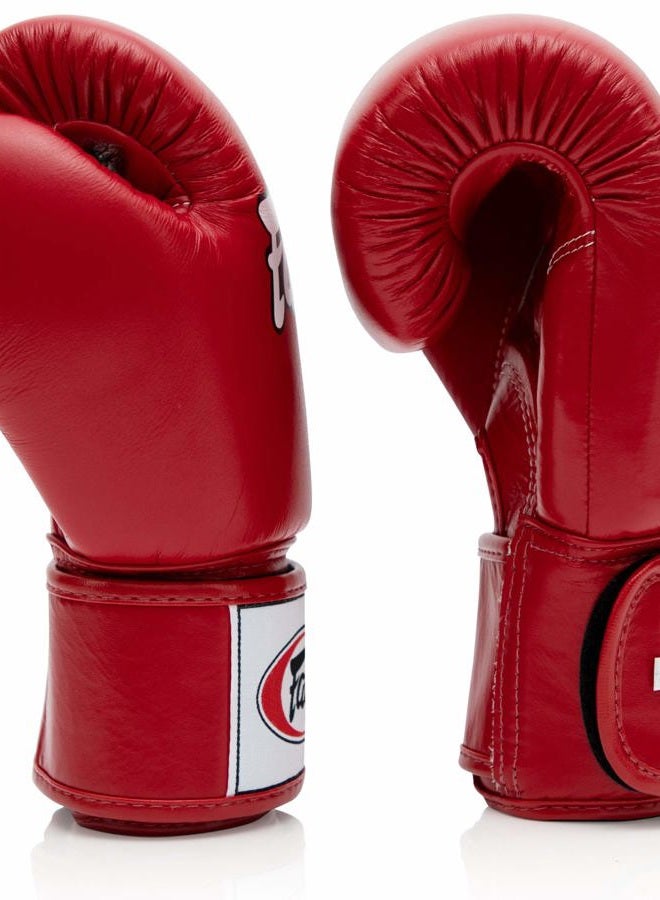 FAIRTEX BGV1BR Muay Thai Boxing Breathable Gloves for Men, Women, Kids | MMA Gloves, Kickboxing, Gym, Workout | Premium Quality, Light Weight & Shock Absorbent 16 oz Boxing Gloves-Red - Image 5