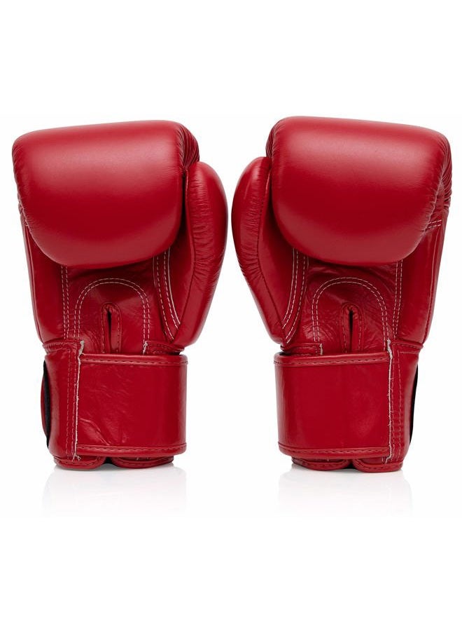 FAIRTEX BGV1BR Muay Thai Boxing Breathable Gloves for Men, Women, Kids | MMA Gloves, Kickboxing, Gym, Workout | Premium Quality, Light Weight & Shock Absorbent 16 oz Boxing Gloves-Red - Image 2