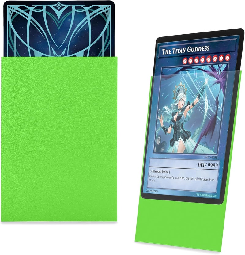TitanShield (150 Sleeve/Slime Green Small Japanese Sized Trading Card Sleeves Deck Protector for Yu-Gi-Oh, Cardfight!! Vanguard & More - Image 3