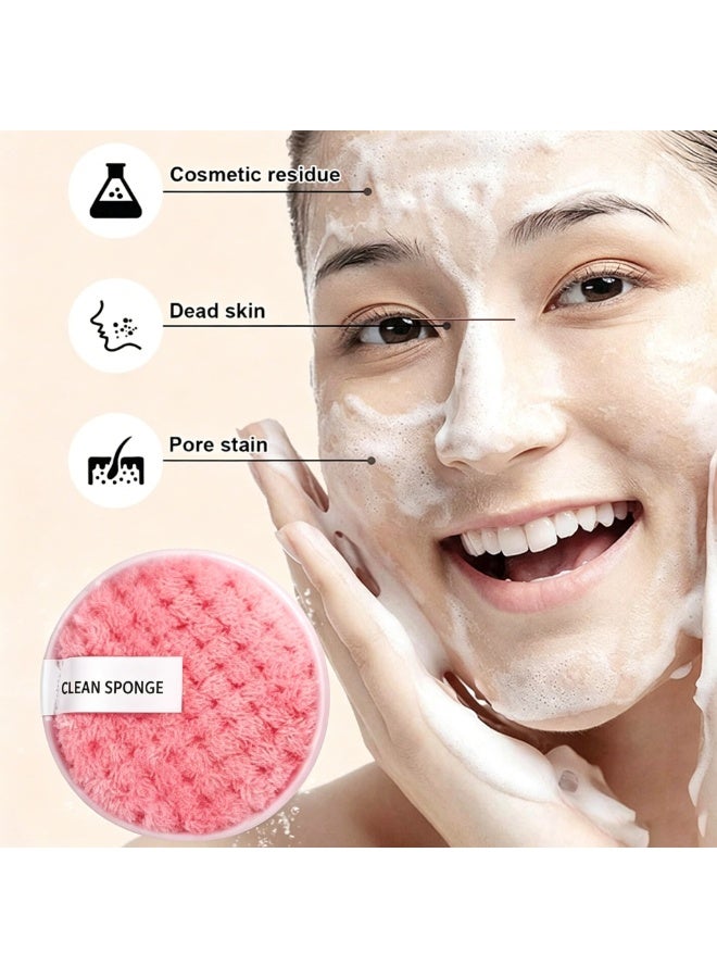 20PCS Pink Makeup Sponge Set, Beauty Blender Kit with Reusable Clean Sponge, Hair Band, Face Puff, Soft Foundation Sponges for Liquid Cream Powder, Wet & Dry Dual Use, Non-Latex Blending Sponges for Flawless Makeup - Image 2
