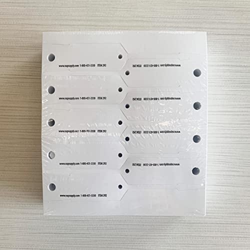 NapTags Self-Locking Arrow I.D. Tags - Pack of 1,000 (White) - Image 3