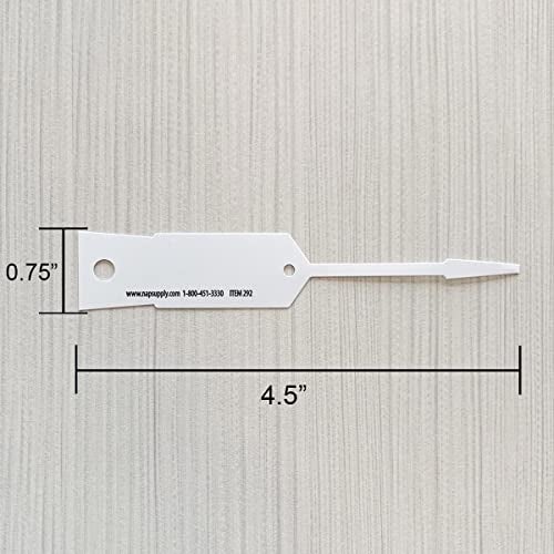 NapTags Self-Locking Arrow I.D. Tags - Pack of 1,000 (White) - Image 4