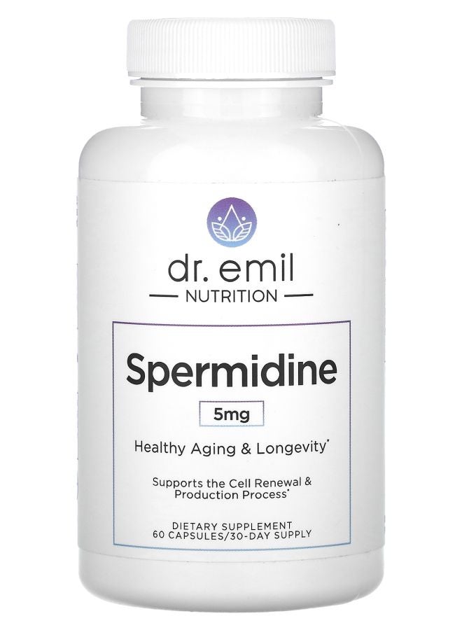 DR EMIL NUTRITION Spermidine 5 mg 60 Capsules (2.5 mg per Capsule)