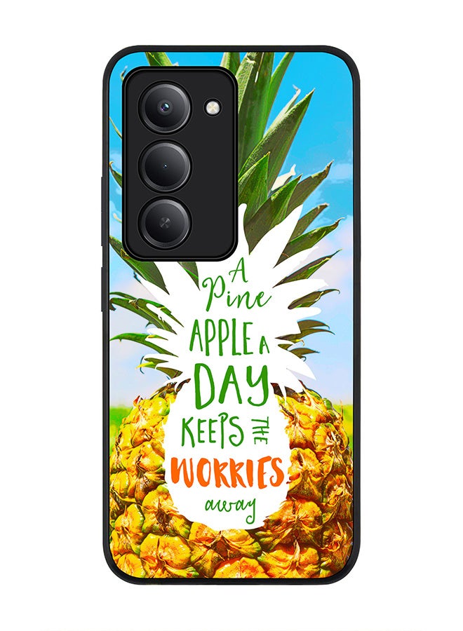 Stylizedd For Xiaomi Redmi 15 5G Case,Slim fit Camera Protection, Shockproof Thin Phone cover  - Pineapple A Day - Image 1