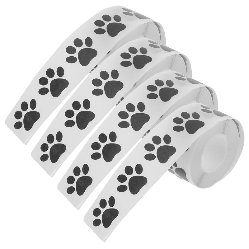2 5cm Black Pet Paw Print Car Stickers 2000 Pieces 4 Rolls Bumper Decals - Image 2