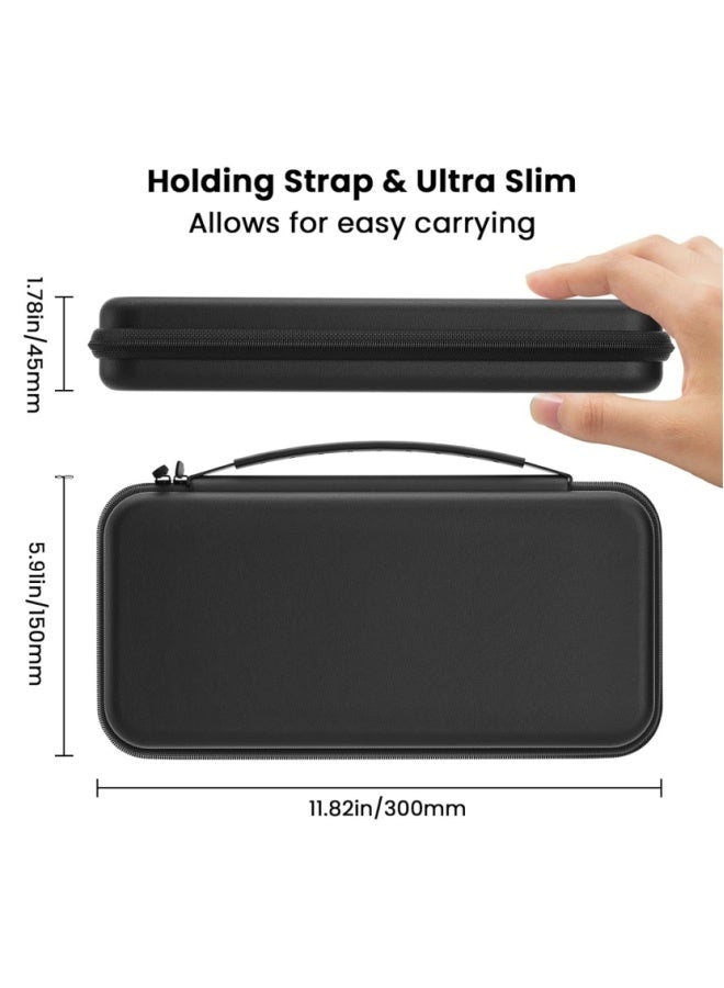 حقيبة حمل لجهاز Switch ، حقيبة سفر صلبة، حقيبة حمل تحتوي على 12 خرطوشة ألعاب وجيب للملحقات - Image 2