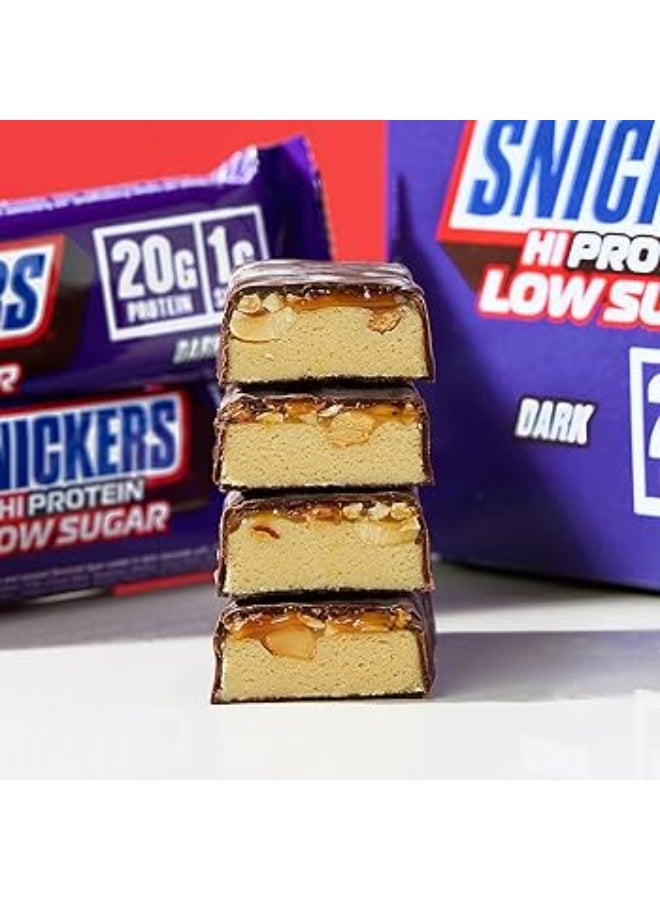 Snickers New Snickers Hi Protein Low Sugar Dark 57g Pack of 12 - Image 5