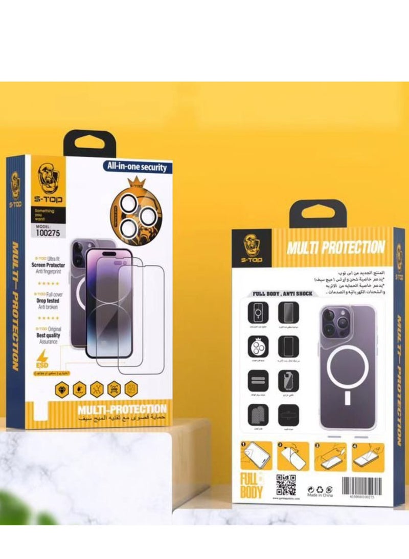 اس-توب بكج الحماية المتكامل الأصلي من إس توب ايفون 15 بلس  (10in1) - Image 3