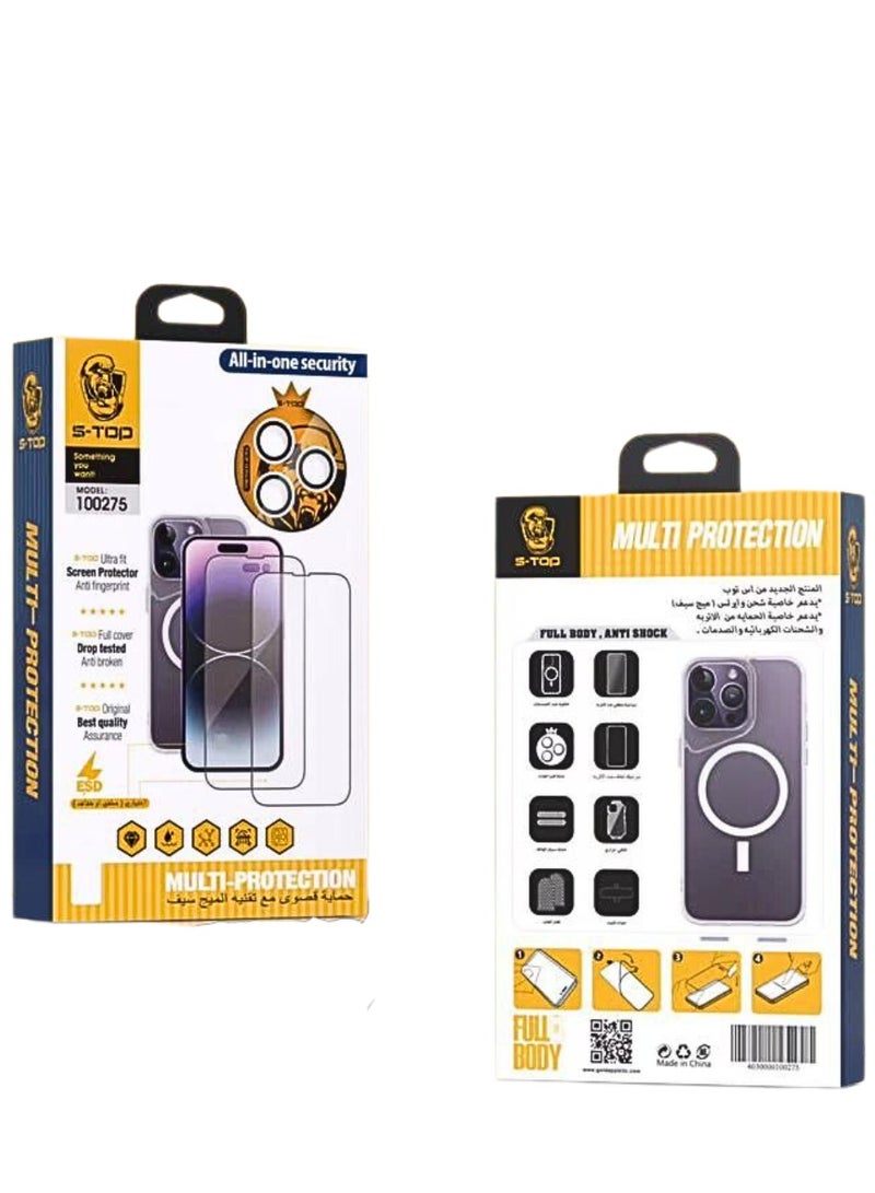 اس-توب بكج الحماية المتكامل الأصلي من إس توب ايفون 15 بلس  (10in1) - Image 4