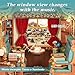 Tonecheer DIY Book Nook Kit for Adults Miniature Infinity Train Cabin European Vintage Carriage Model Wooden 3D Puzzle Dollhouse Booknook Decorative Bookend Gifts European Travels - Image 4