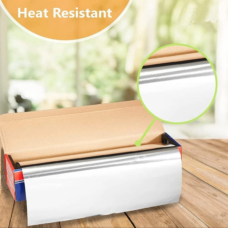 ROLLXY 18" x 500' Food Service Heavy Duty Aluminum Foil Roll - Image 2