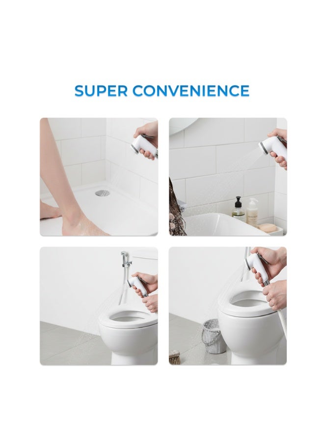 Bold Nova Brass Bidet Shattaf – High-Pressure Handheld Bidet Spray for Superior Hygiene, with Stainless Steel Hose, Leak-Free Brass Valve, Easy DIY Installation, Bathroom & Toilet Sprayer - Image 3