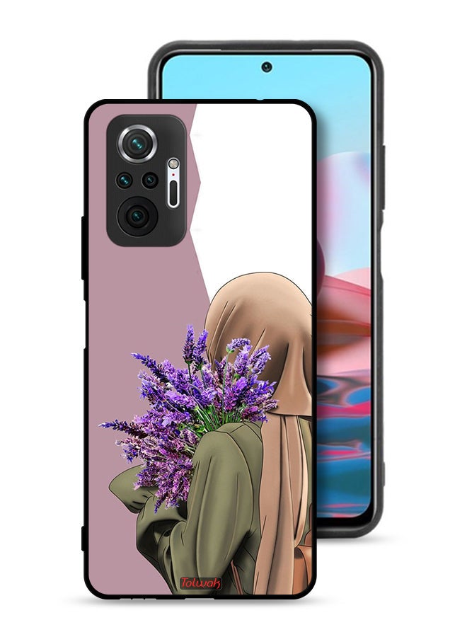 Tolwak Xiaomi Redmi Note 10 Pro 4G Protective Case Cover Holding Flower  - Image 1