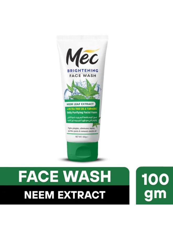 MEC Brightening Neem Extract Face Wash 100g - Image 2