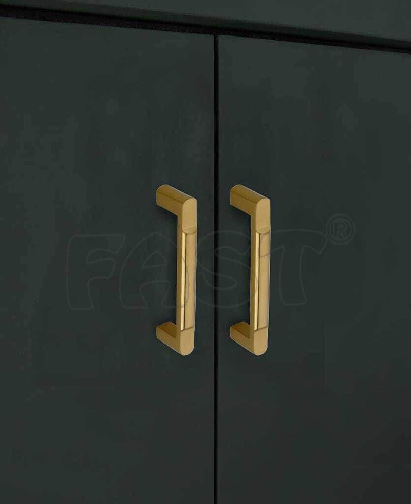 FAST CP35 Brass Antique Stainless Steel Furniture Cabinet Pull Door Handle for Wardrobe, Cupboard, Dresser Doors and Drawer 2pcs (96mm 4inch) - Image 3