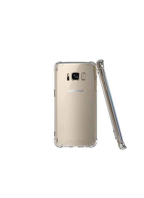 جراب Gorilla Clear متوافق مع هاتف Samsung s8، غطاء شفاف مقاوم للصدمات ومقاوم للخدش