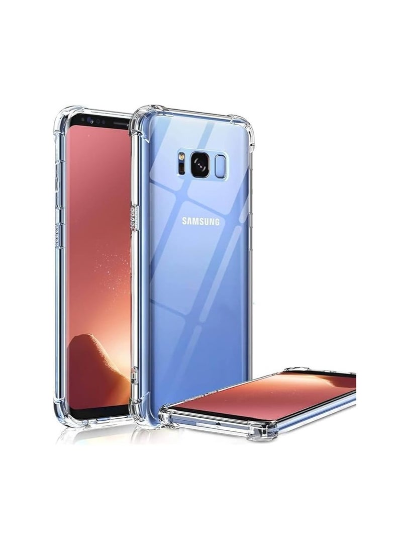 ماركة غير محددة - جراب Gorilla Clear متوافق مع هاتف Samsung s8، غطاء شفاف مقاوم للصدمات ومقاوم للخدش - Image 1