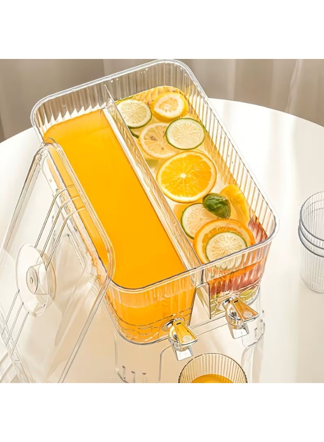 2 Pieces Juice Dispenser with 2L Capacity Each and Stand - Image 3