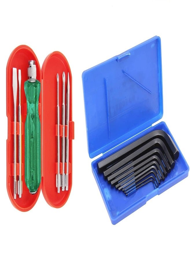Ramex Hand Tools, Hand Tools Kit, Hand Tools Kit For Home Use, Hand Tools Combo With 9 Pieces Allen Keys Set And 5 Pieces Screwdrivers Set - Image 1
