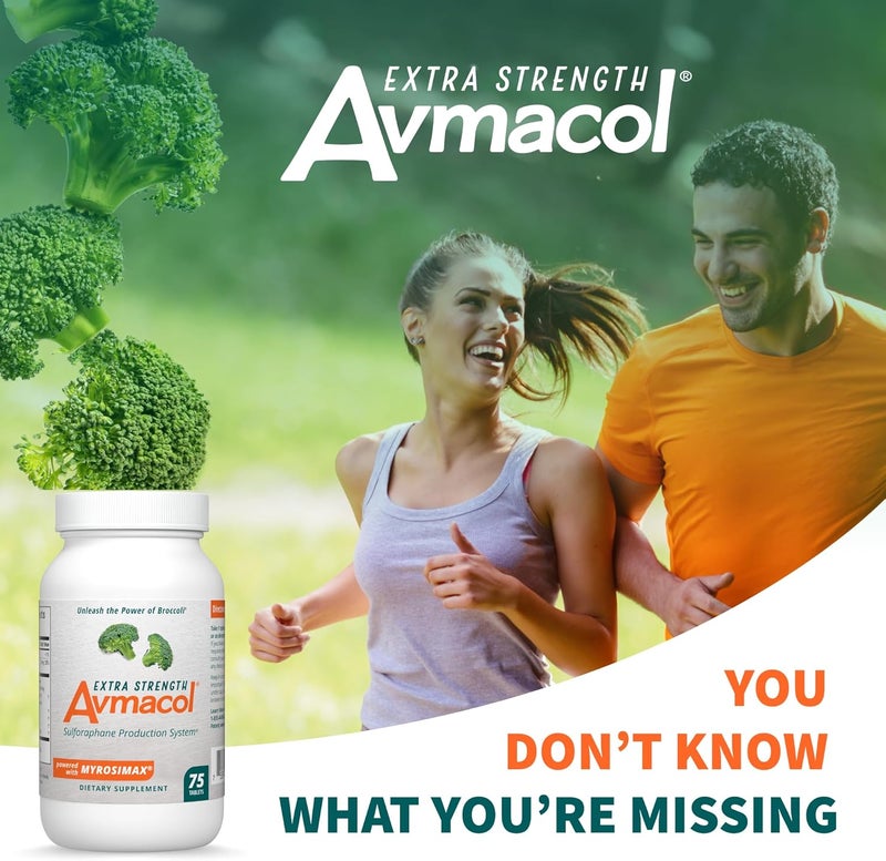 Nutramax Laboratories Avmacol Extra Strength 1 Researched SulforaphaneProducing Brand for Detoxification Antioxidant Support Immune Health Adults  Children Moringa 75 Tablets - Image 4