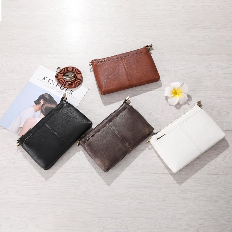 SENDEFN Leather Crossbody Bag for Women Small Clutch Purses Crossbody Shoulder Handbag Wallet Purses RIFD Card Slots - Image 2