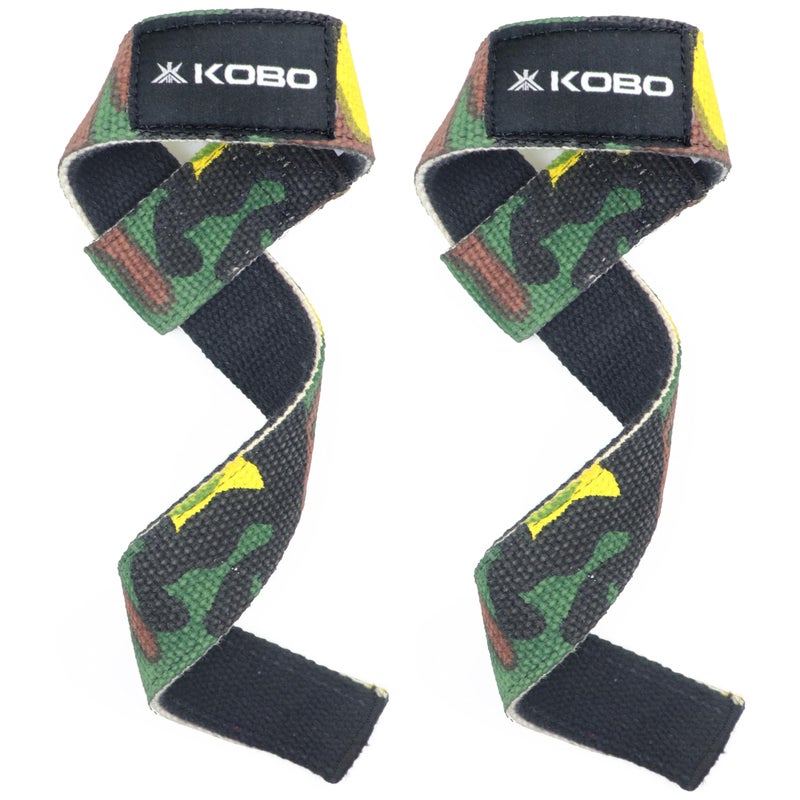 Kobo Power Gym Training Padded Straps/Weight Lifting Hand Bar/Gloves Hooks Wraps Strap Home Gyms - Image 4