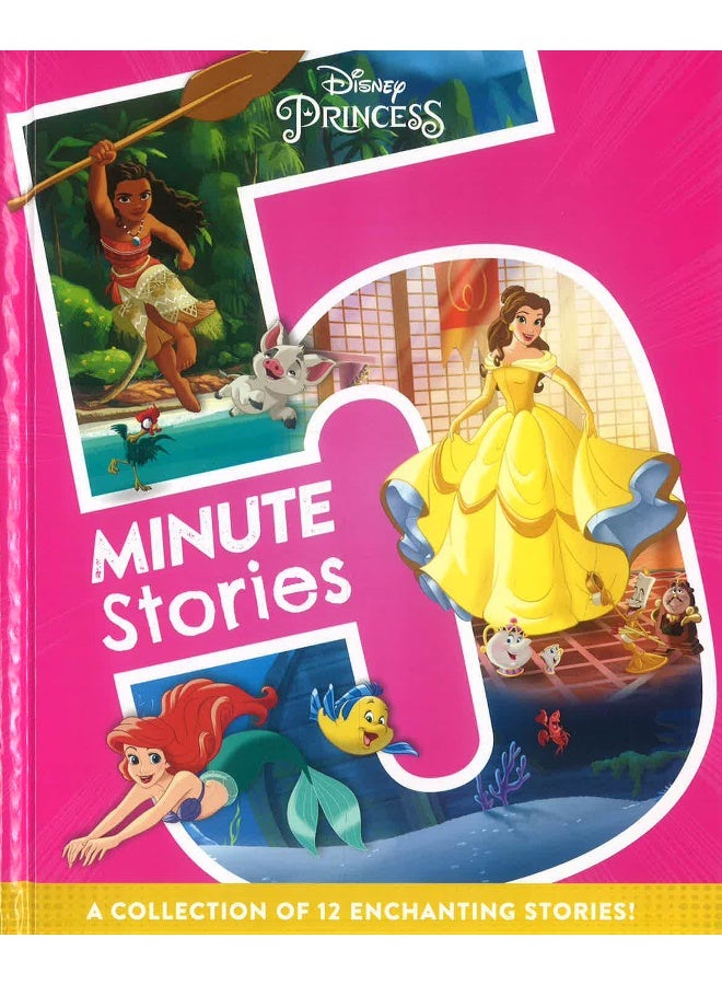 قصص 5 دقائق: مجموعة من 12 قصة ساحرة من أميرات ديزني - Image 1