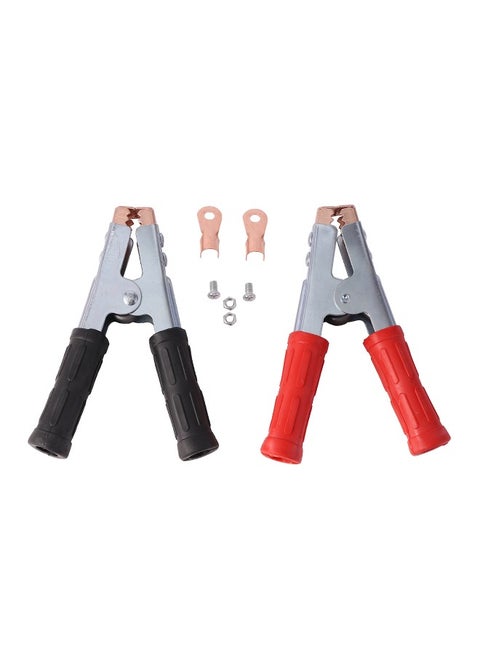 Battery Charger Clamps-2 Piece-Heavy-Duty High-Amp Quick-Connect Corrosion-Resistant Insulated Alligator Clamps -for Car Auto Vehicle Motorcycle and Industrial Battery Charging and Maintenance