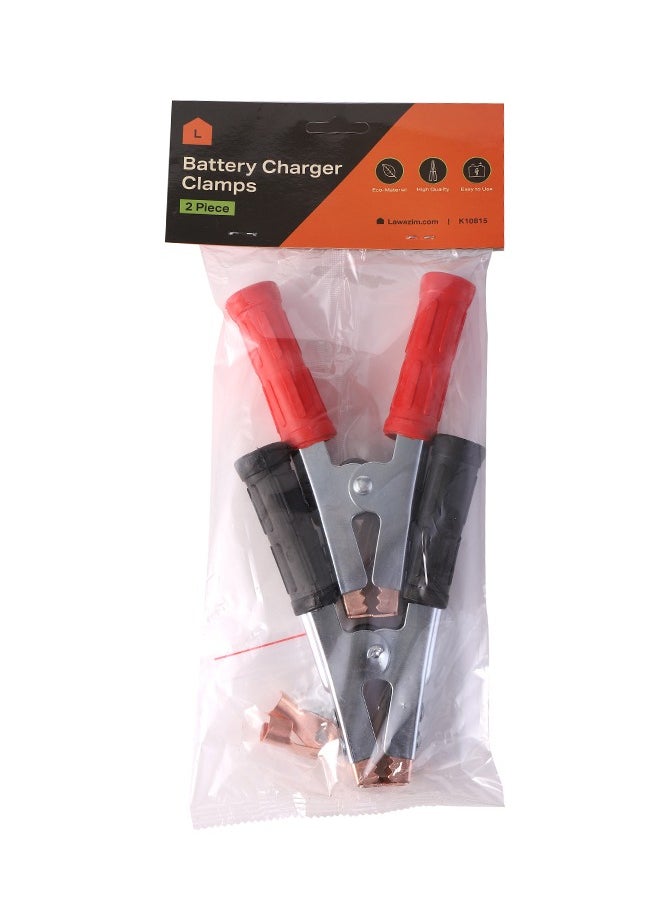 LAWAZIM Battery Charger Clamps-2 Piece-Heavy-Duty High-Amp Quick-Connect Corrosion-Resistant Insulated Alligator Clamps -for Car Auto Vehicle Motorcycle and Industrial Battery Charging and Maintenance  - Image 5
