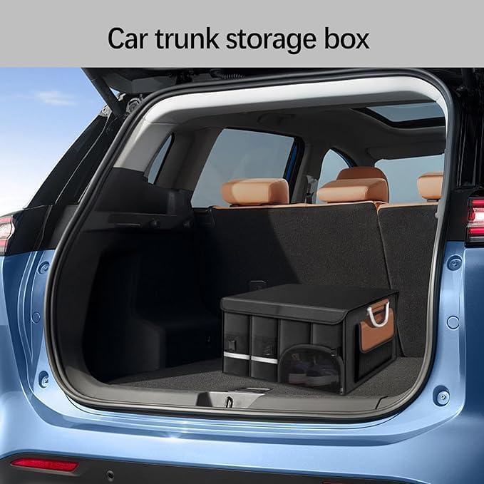 Foldable Car Trunk Storage Organizer - 72L Capacity with Multiple Compartments - Image 3