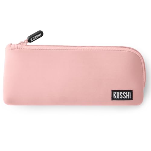 KUSSHI Neoprene Zipper Makeup Brush Pouch and Travel Pencil Case for Beauty Tools, Pencils, Brushes & Small Accessories - Makeup Brush Bag Pouch for Organization and Travel Items - Image 1