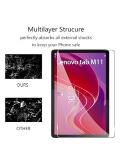 General For Lenovo Tab M11 Tempered Glass Screen Protector Screen Protector Tempered [9H Hardness] [Scratch Resistant] Simple Tempered 2-Pack for Lenovo Tab M11  - Image 4