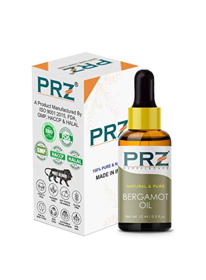 PRZ Bergamot Essential Oil - Pure Natural & Therapeutic Grade Oil For Aromatherapy, Skin Care & Hair Care, 15 Ml - Image 3