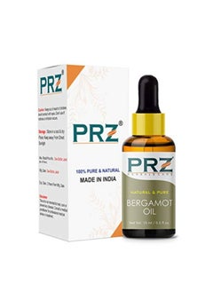 PRZ Bergamot Essential Oil - Pure Natural & Therapeutic Grade Oil For Aromatherapy, Skin Care & Hair Care, 15 Ml  - Image 1