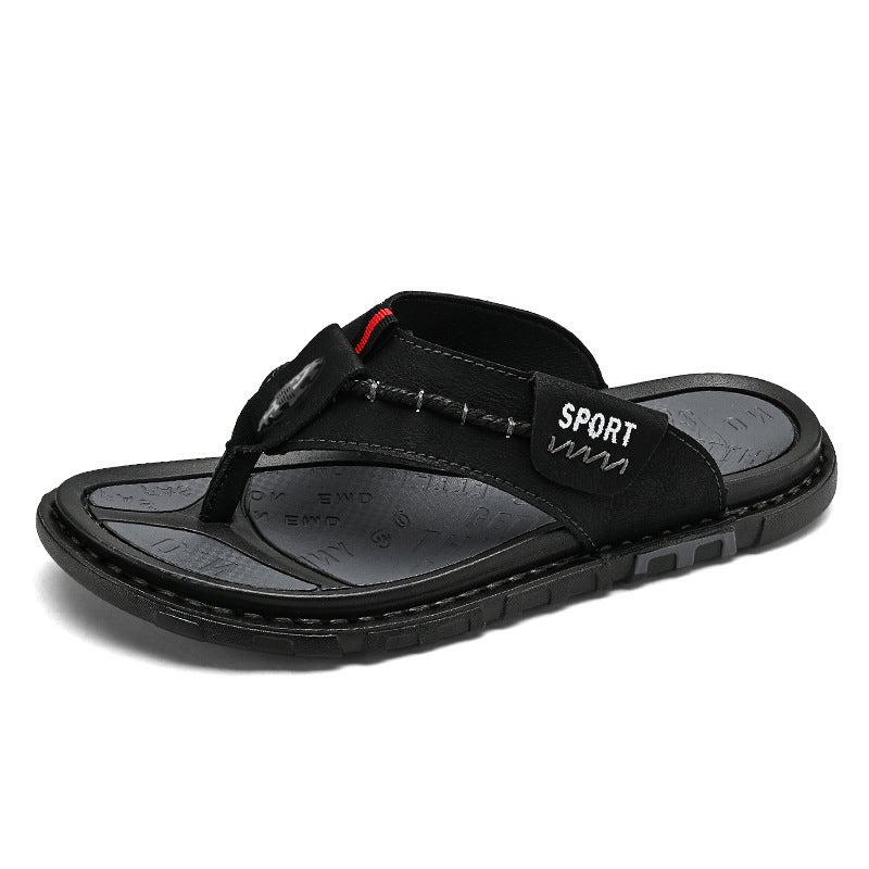 New Men'S Summer Non-Slip Soft-Soled Flip-Flops, Outdoor Casual Sports Beach Shoes, Trendy Outdoor Wear Men'S Flip-Flops - Image 1