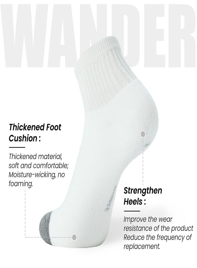 WANDER Men's Cushioned Ankle Socks 8 Pack Breathable Running Socks for Activewear, Comfort Casual Socks 9-12/12-15 - Image 3