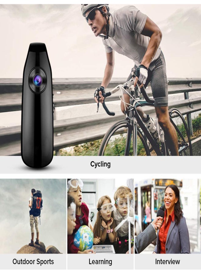 Mini camcorder 1080P wide-angle body camcorder Noise cancellation and motion detection features Suitable for outdoor chest wear Pea pods - Image 5