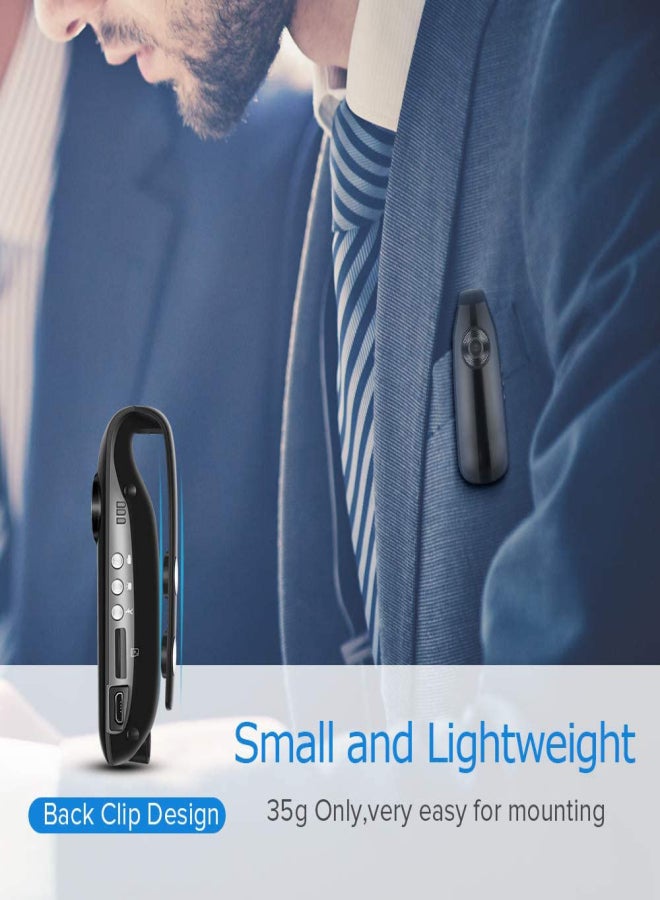Mini camcorder 1080P wide-angle body camcorder Noise cancellation and motion detection features Suitable for outdoor chest wear Pea pods - Image 3